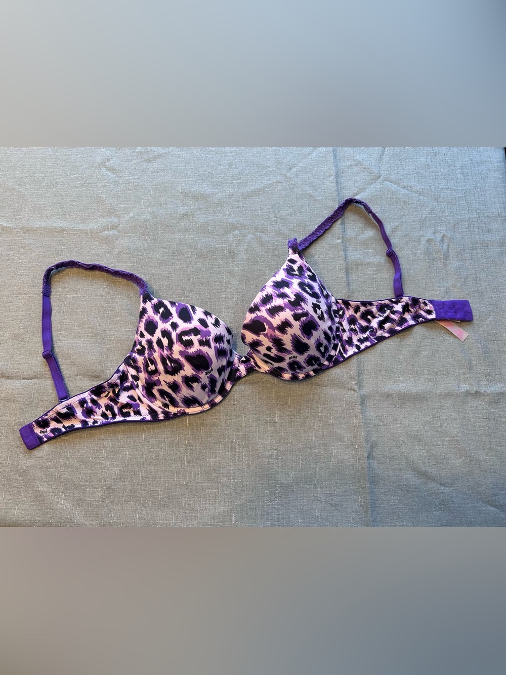 Victoria's Secret Purple Leopard Print Bra